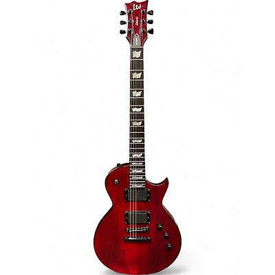 Used ESP LTD EC1000 Deluxe Crimson Red Trans Solid Body Electric Guitar