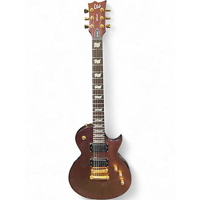 Used ESP LTD EC1000 Deluxe Gold Solid Body Electric Guitar