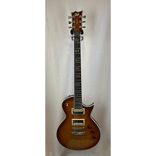 ESP Used ESP LTD EC1000 Deluxe Honey Burst Solid Body Electric Guitar Honey Burst