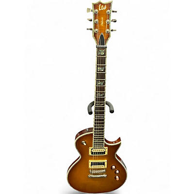 Used ESP LTD EC1000 Deluxe Honey Burst Solid Body Electric Guitar