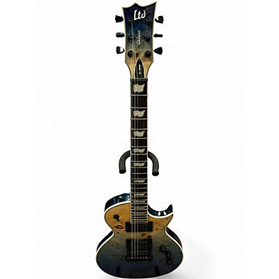 Used ESP LTD EC1000 Deluxe Ocean Blue Burst Solid Body Electric Guitar