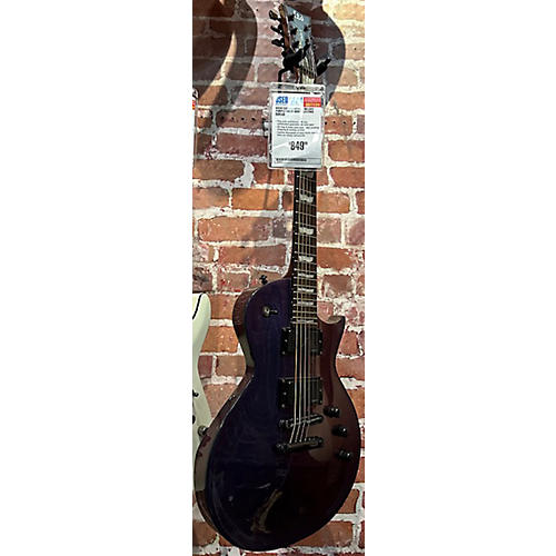 ESP Used ESP LTD EC1000 Deluxe Purple Solid Body Electric Guitar Purple