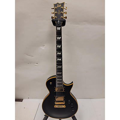 ESP Used ESP LTD EC1000 Deluxe Satin Black Solid Body Electric Guitar