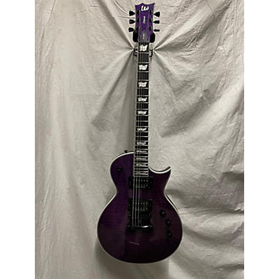 ESP Used ESP LTD EC1000 Deluxe Trans Purple Solid Body Electric Guitar