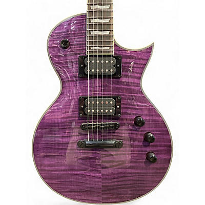 Used ESP LTD EC1000 Deluxe Trans Purple Solid Body Electric Guitar