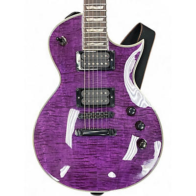 Used ESP LTD EC1000 Deluxe Trans Purple Solid Body Electric Guitar