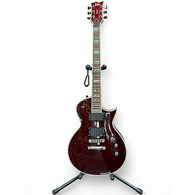 Used ESP LTD EC1000 Deluxe Wine Red Solid Body Electric Guitar