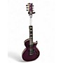 Used ESP LTD EC1000 Deluxe purple flame Solid Body Electric Guitar purple flame
