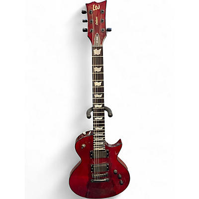 Used ESP LTD EC1000 Deluxe red Solid Body Electric Guitar