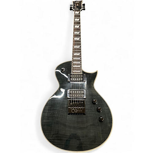 Used ESP LTD EC1000 Evertune Trans Black Solid Body Electric Guitar Trans Black