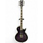 Used ESP LTD EC1000 FR Deluxe Purple Flame Solid Body Electric Guitar Purple Flame