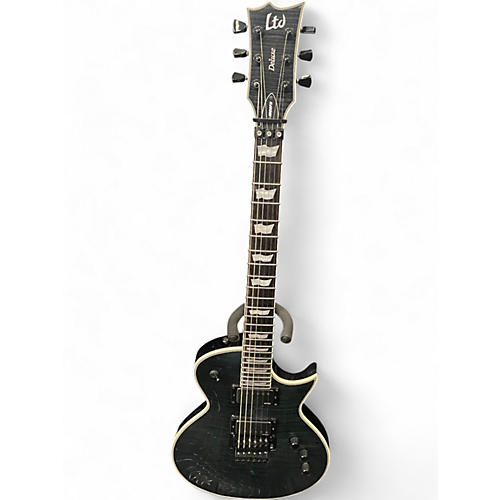 Used ESP LTD EC1000 FR Trans Black Solid Body Electric Guitar Trans Black
