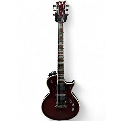 Used ESP LTD EC1000 Trans Crimson Red Solid Body Electric Guitar