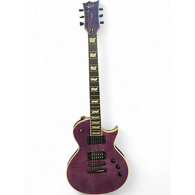 Used ESP LTD EC1000 Trans Purple Solid Body Electric Guitar