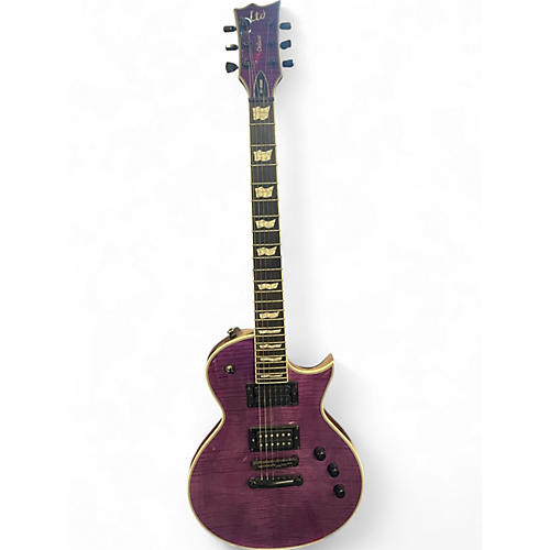 Used ESP LTD EC1000 Trans Purple Solid Body Electric Guitar Trans Purple