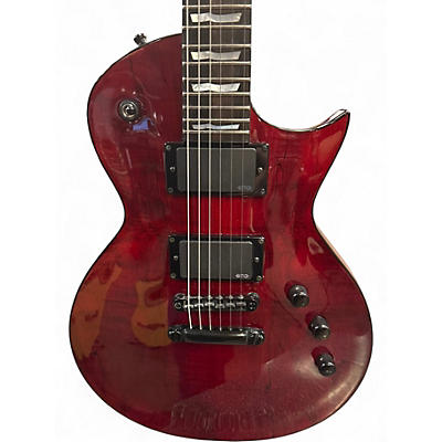 Used ESP LTD EC1000 Trans Red Solid Body Electric Guitar