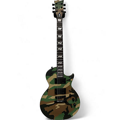 ESP Used ESP LTD EC1000 WOODLAND CAMO Solid Body Electric Guitar