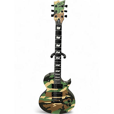 Used ESP LTD EC1000 Woodland Camo Desert Camo Solid Body Electric Guitar