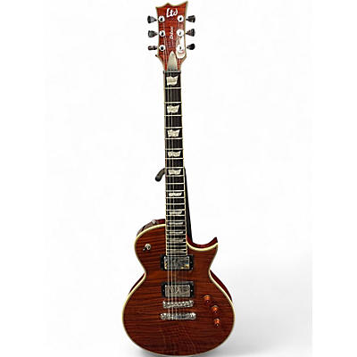 Used ESP LTD EC1000 fluence Tiger Eye Solid Body Electric Guitar