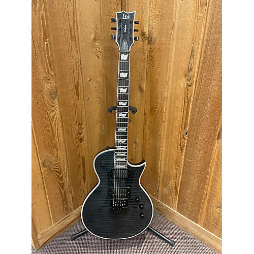 ESP Used ESP LTD EC1000ET Trans Black Solid Body Electric Guitar Trans Black