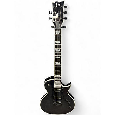 Used ESP LTD EC1000ET Trans Black Solid Body Electric Guitar
