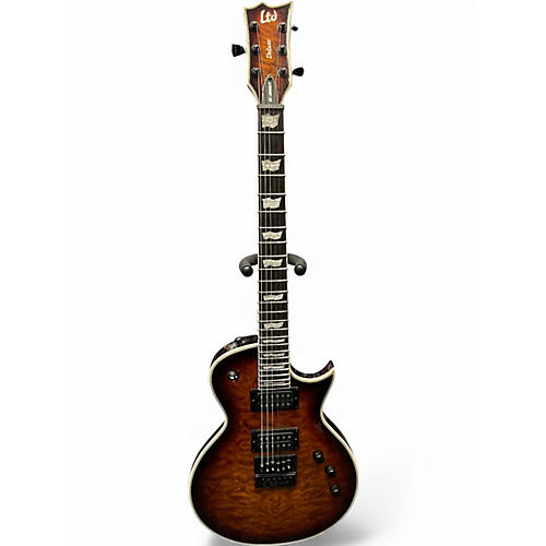 Used ESP LTD EC1000ET Trans Brown Solid Body Electric Guitar Trans Brown