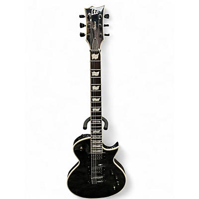 Used ESP LTD EC1000P Trans Black Solid Body Electric Guitar