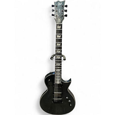 Used ESP LTD EC1000S Silver Sparkle Solid Body Electric Guitar