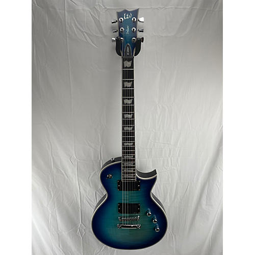 ESP Used ESP LTD EC1000T Blue Burst Solid Body Electric Guitar Blue Burst