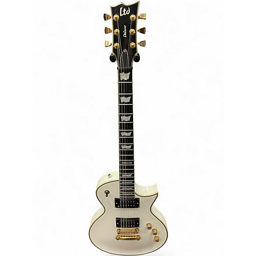 Used ESP LTD EC1000T CTM Alpine White Solid Body Electric Guitar Alpine White