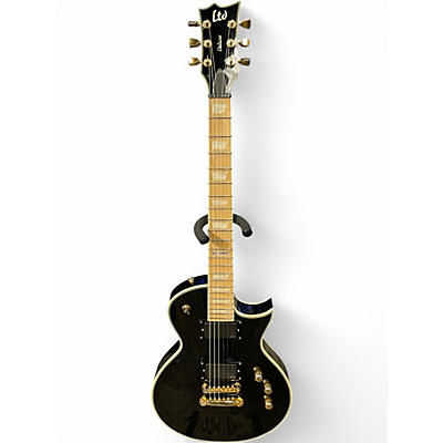 Used ESP LTD EC1000T CTM Black and Gold Solid Body Electric Guitar