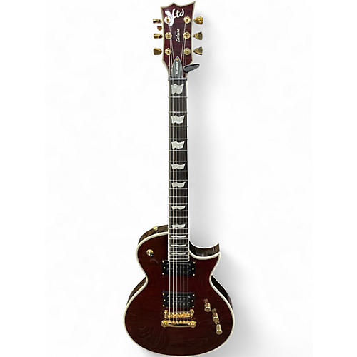 Used ESP LTD EC1000T CTM SEE THROUGH CHERRY Solid Body Electric Guitar SEE THROUGH CHERRY