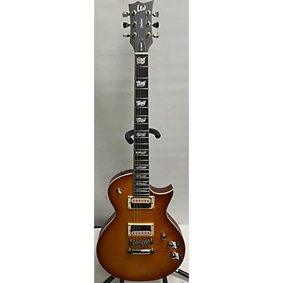 ESP Used ESP LTD EC1000T CTM Satin Honey Burst Solid Body Electric Guitar