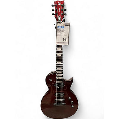 Used ESP LTD EC1000T CTM Trans Crimson Red Solid Body Electric Guitar