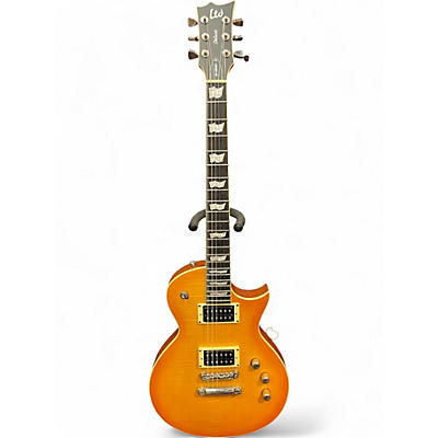 Used ESP LTD EC1000T Deluxe Honey Burst Solid Body Electric Guitar