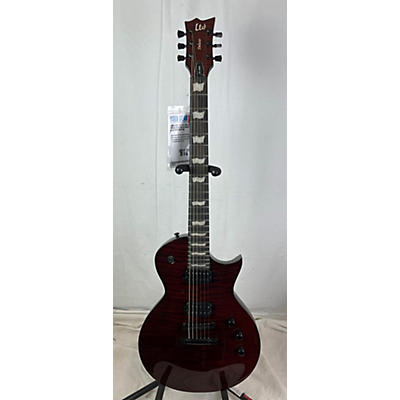 Used ESP LTD EC1001 Deluxe Trans Red Solid Body Electric Guitar