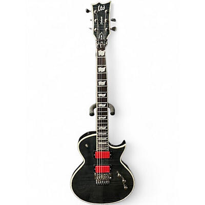 Used ESP LTD EC1001FR Trans Black Solid Body Electric Guitar