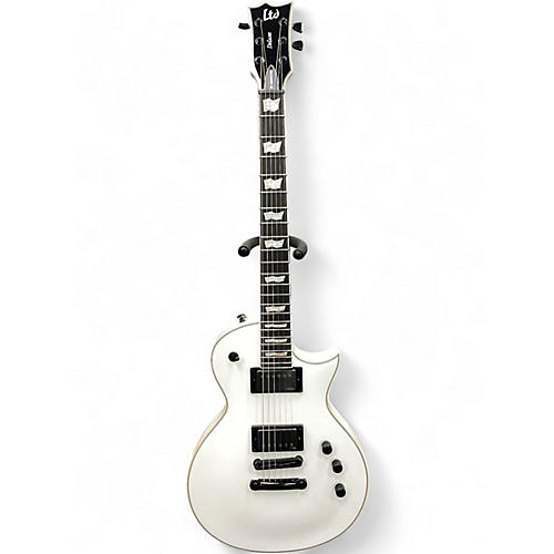 Used ESP LTD EC1001T CTM DELUXE White Solid Body Electric Guitar White