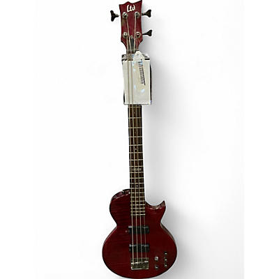Used ESP LTD EC154DX Red Electric Bass Guitar