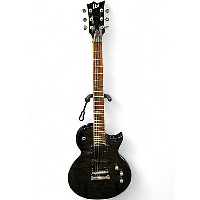 Used ESP LTD EC200QM Trans Black Solid Body Electric Guitar