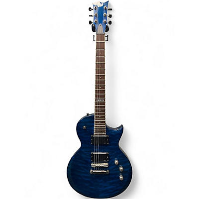 Used ESP LTD EC200QM Trans Blue Solid Body Electric Guitar