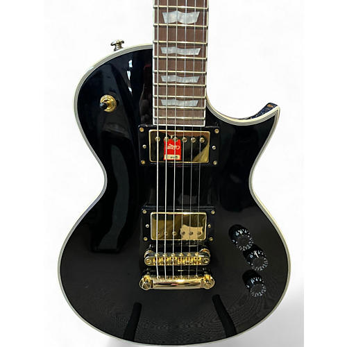 Used ESP LTD EC256 Black and Gold Solid Body Electric Guitar Black and Gold