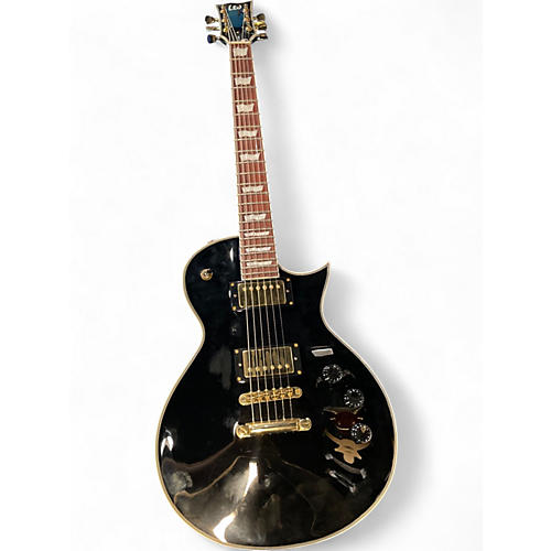 Used ESP LTD EC256 Black and Gold Solid Body Electric Guitar Black and Gold