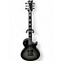Used ESP LTD EC256 Black and Silver Solid Body Electric Guitar Black and Silver