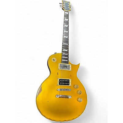 Used ESP LTD EC256 DISTRESSED GOLD Solid Body Electric Guitar