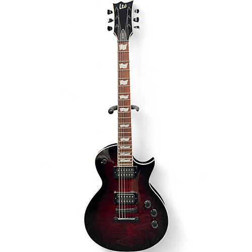 Used ESP LTD EC256 TRANSPARENT RED BURST Solid Body Electric Guitar TRANSPARENT RED BURST