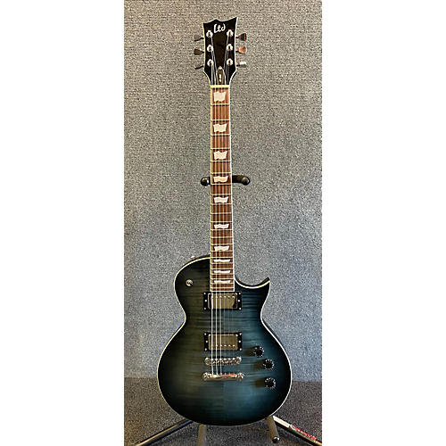 ESP Used ESP LTD EC256 Transparent Cobalt Blue Solid Body Electric Guitar transparent Cobalt Blue