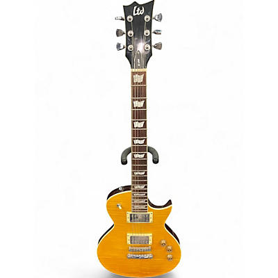 Used ESP LTD EC256 Yellow Tiger Solid Body Electric Guitar