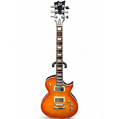 Used ESP LTD EC256FM Cherry Burst Solid Body Electric Guitar
