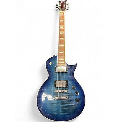 Used ESP LTD EC256FM Trans Blue Solid Body Electric Guitar